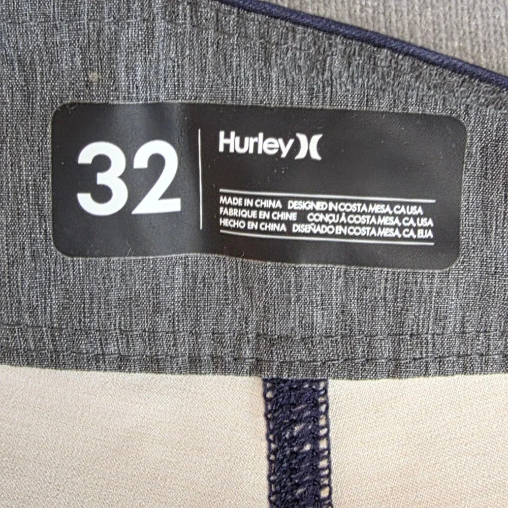 Lot of Hurley Board Shorts Mens 32 Blue Bird of Paradise Tropical Swim Trunks